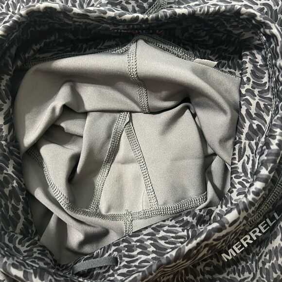 Merrell Black Gray Abstract Pattern Full Length Workout Athletic Leggings Size S - Picture 5 of 7